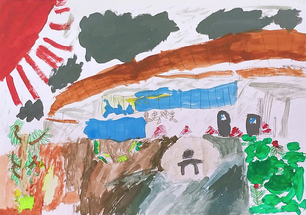 「まちやま」上林小学校　１年　田巻　一花